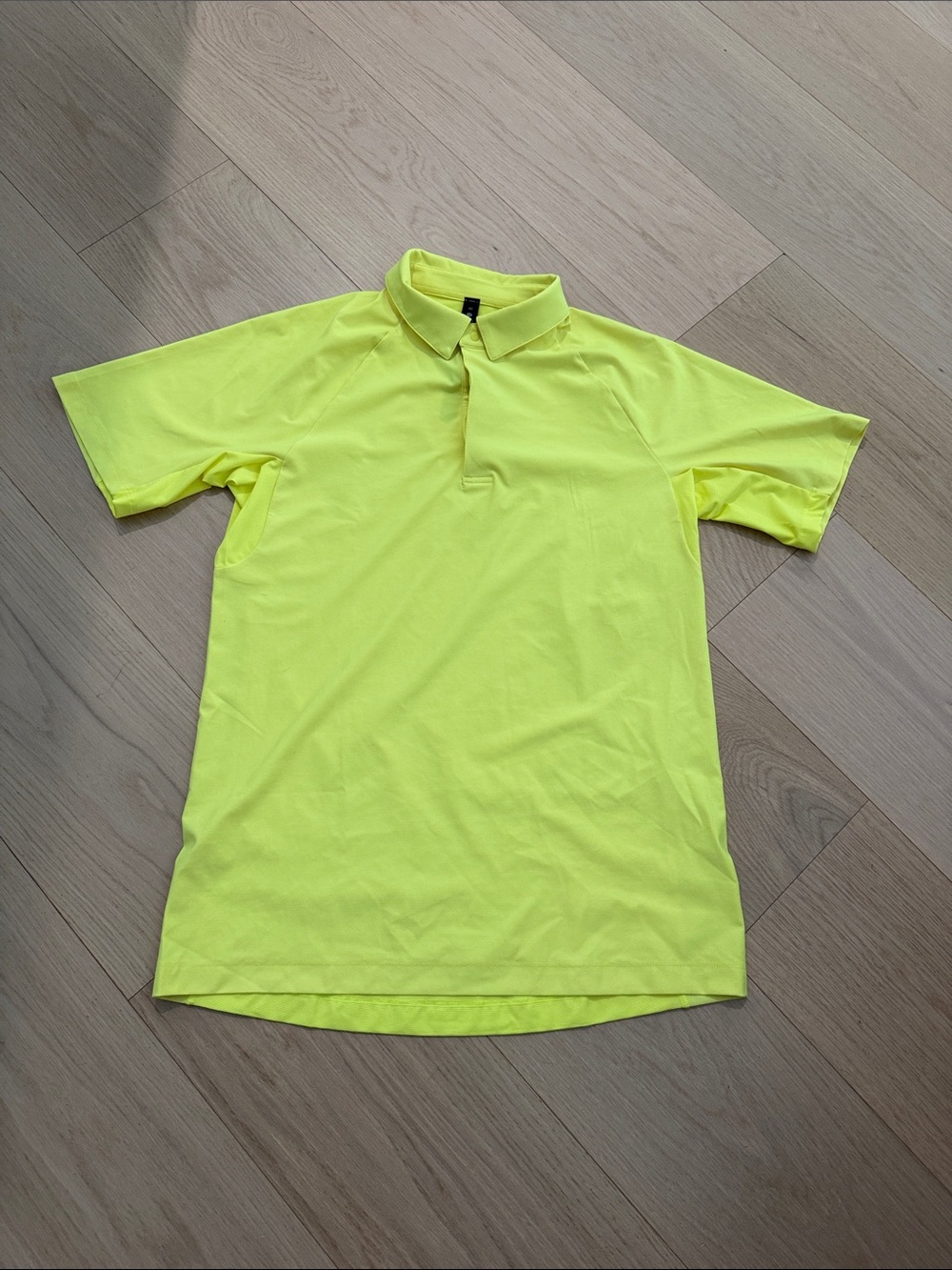 Men's Neon Yellow Performance Polo Shirt